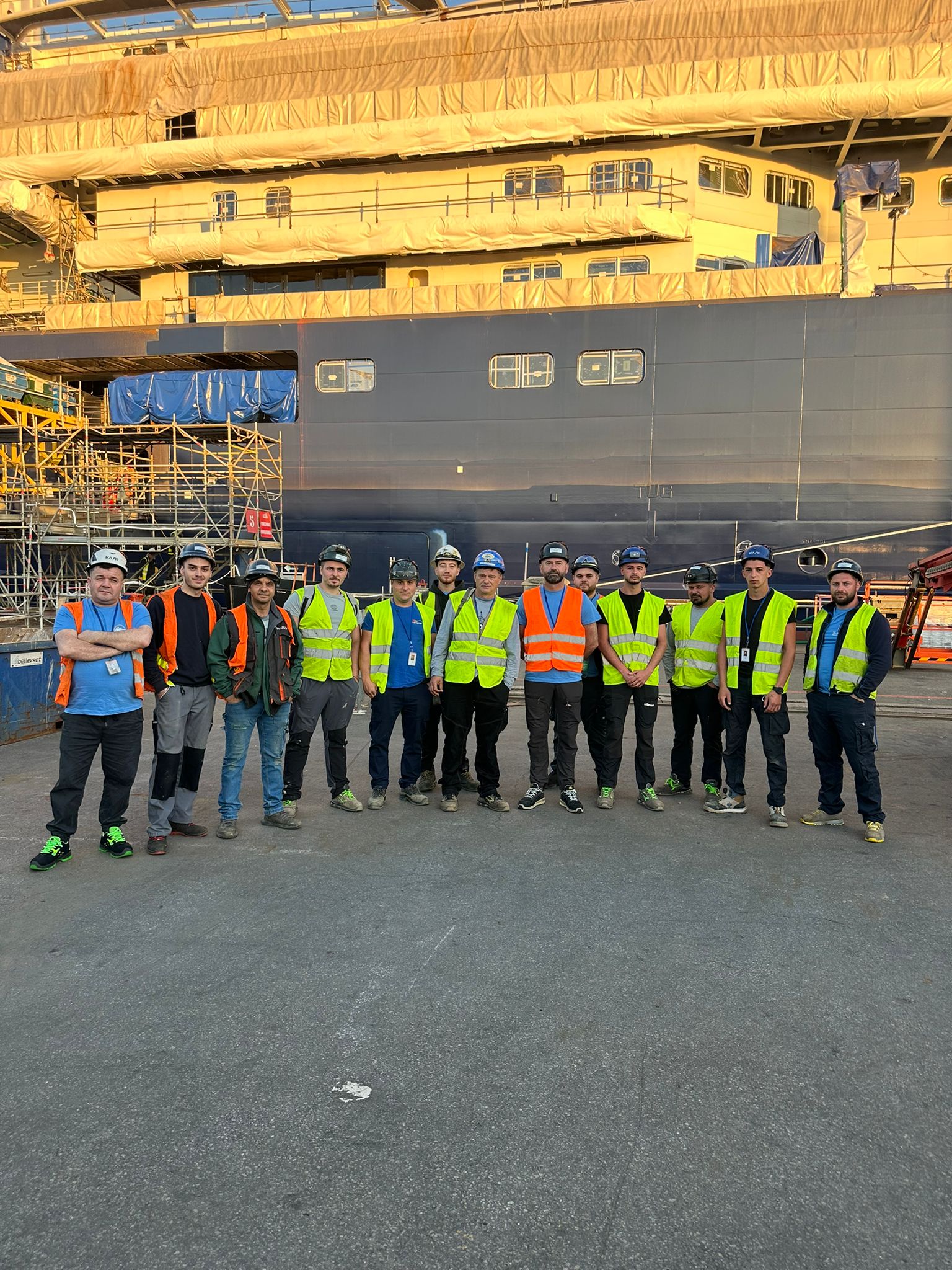 NavalSy crew on site at Saint-Nazaire